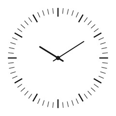 Abstract clock without numbers