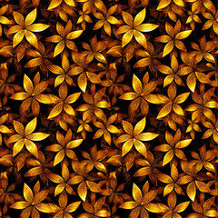 Seamless flower pattern background. Ai generative.