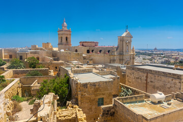Citadel of Victoria in Gozo island , Malta