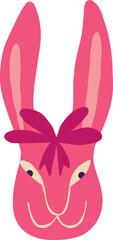 Awesome funny bunny with a cute face, Easter Character