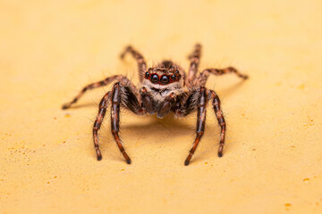 Adult Male Gray Wall Jumping Spider
