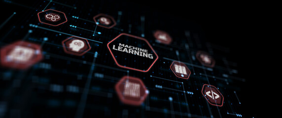 Machine learning. New technology 2023 mixed media