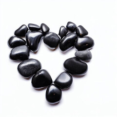Fototapeta na wymiar Stone Love: Heart-Shaped Stones, Generative AI
