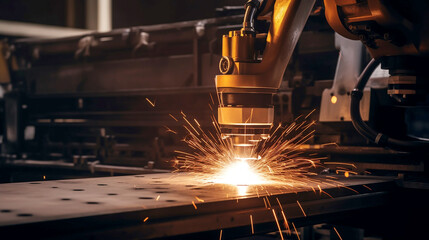 a robotic hand welding smart factory operations