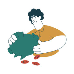 Woman going low on savings