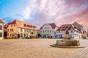 Altstadt von Teterow, Mecklenburg Vorpommern, Deutschland 