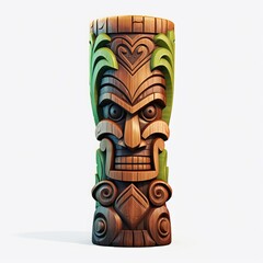 The Colorful and Exotic Beauty of a Tiki Idol