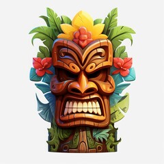 The Colorful and Exotic Beauty of a Tiki Idol