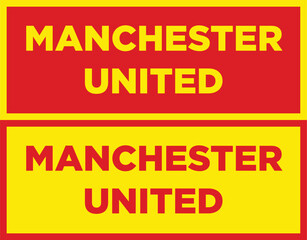 manchester united typography