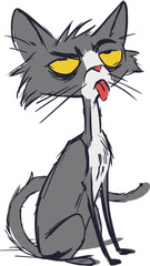 Black Cat Animal Cartoon t-shirt