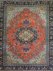 Fine Turkish carpets  rugs  in a  showroom