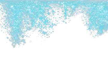 Explosion metallic blue glitter sparkle. sky Glitter powder spark blink celebrate, blur foil...