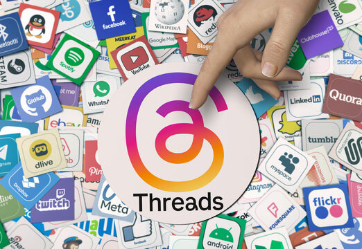 threads - threads logo, social media visual design