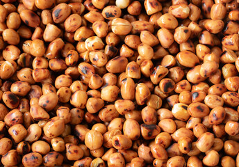 roasted peeled peanuts for background