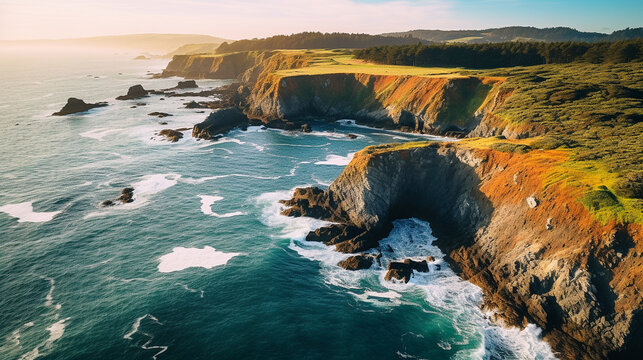 near Gualala, California (generative ai content)