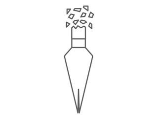 press conference day icon, abstract pen tool icon