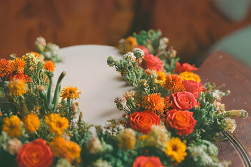 bouquet of flowers.
Generative AI