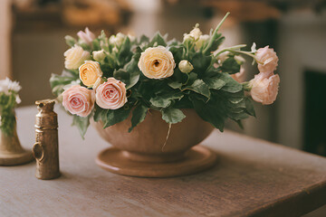 bouquet of roses.
Generative AI