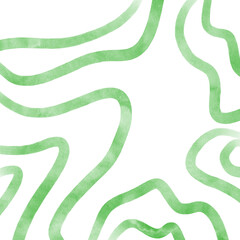 Green Watercolor Swirl Background