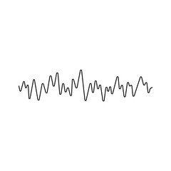 line audio wave element
