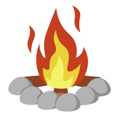 Campfire Illustration Vector