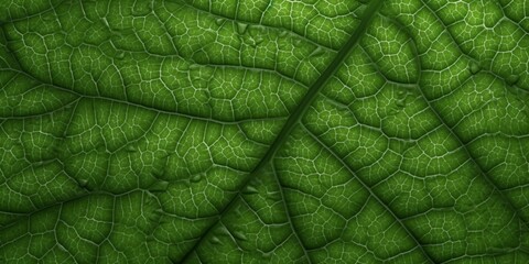 Leaf surface with foliage veins copy space background. AI Generated,