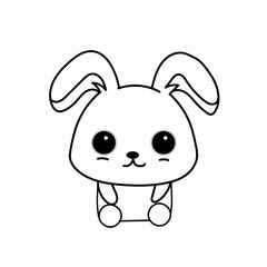 cartoon rabbit vector
