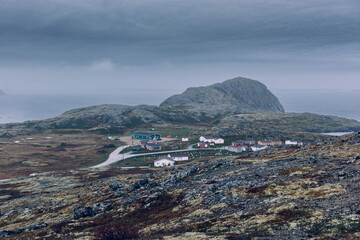 Obraz premium Hills of Fogo Island, Newfoundland, Canada.