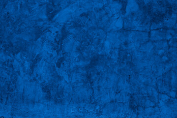 Old wall pattern texture cement blue dark abstract  blue color design are light with black gradient background.