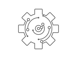 technology network icon, signal technology icon