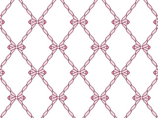 Naklejka premium リボンB02-2羽