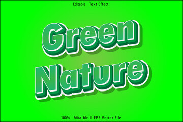 Green Nature Editable Text Effect