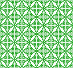 Seamless Geomatric vector background Pattern in green