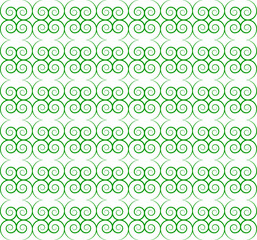 Seamless Geomatric vector background Pattern in green