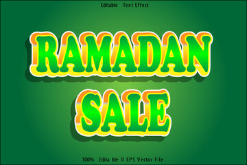 Ramadan Sale Editable Text Effect
