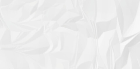 Obraz premium White crumpled paper texture crush paper so that it becomes creased and wrinkled. Old white crumpled paper sheet background texture 