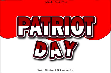 Patriot Day Editable Text Effect