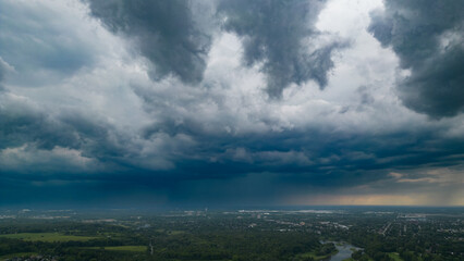 Storm over city
