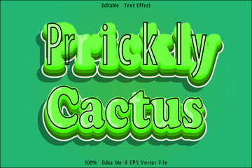 Prickly Cactus Editable Text Effect