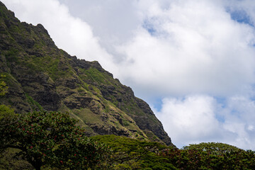clouds over mountain