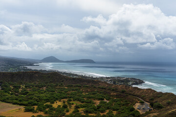 view from the top of the volcano