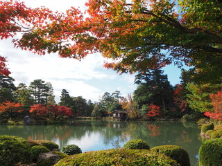 金沢　兼六園の紅葉