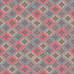 Japanese Zigzag Diamond Vector Seamless Pattern