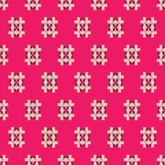 Japanese Cross Shape Star Vector Seamless Pattern
