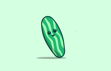 cucumber. cute vector illustration