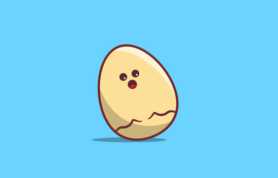 egg. cute vector illustration