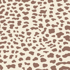 Brown cheetah print pattern animal seamless.