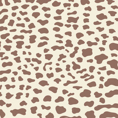 Brown cheetah print pattern animal seamless.