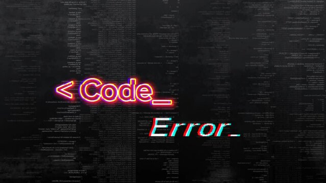 Glitch in the Code, Visualizing Error Messages in Programming 4k