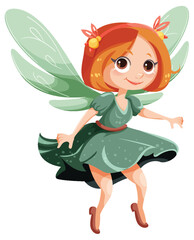 Beautiful fairy cartoon character